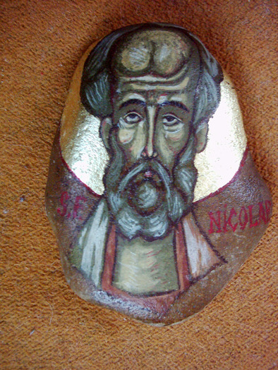 Sf. Ierarh Nicolae - c Icoane pe piatra