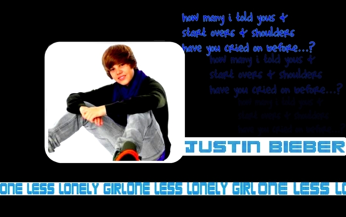 Justin-Bieber-One-Less-Lonely-Girl-Lyrics-justin-bieber-10486411-1280-800 - 0_0 Justin wallpapers 0_0