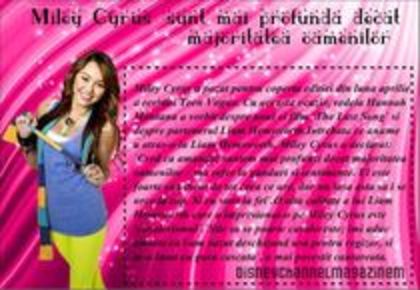 despre miley cyrus - DisneyChannel magazin revista nr 2