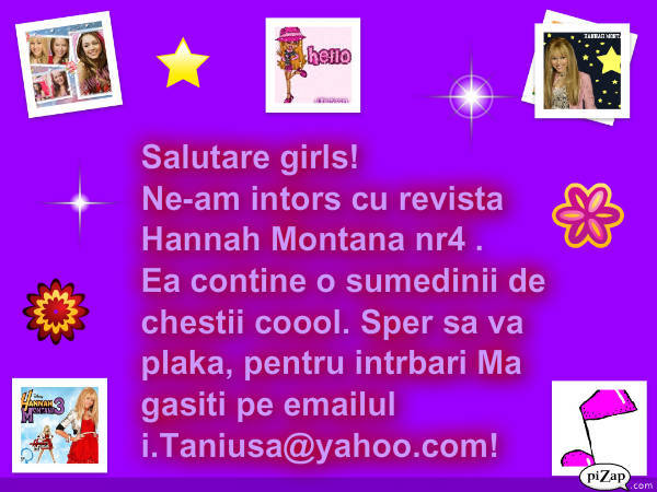 pizap.com90.38384646968916061268940818781 - Revista nr 4 cu Hannah mOntana proprie creata de mine