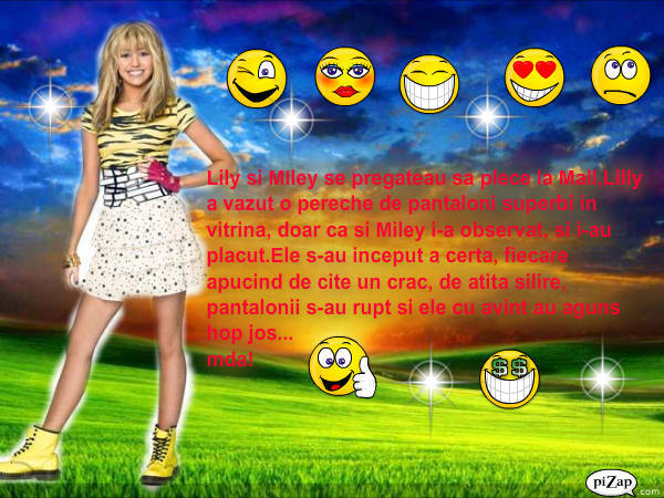 pizap.com90.235280453693121671269015801656 - Revista nr 4 cu Hannah mOntana proprie creata de mine