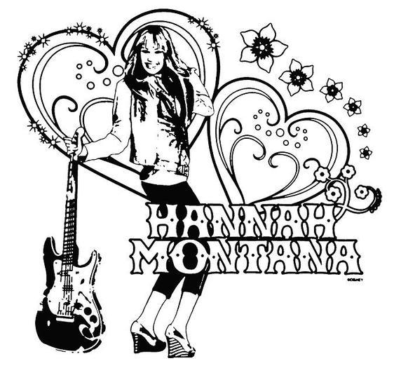 hannah color (8) - hannah montana imagini de colorat