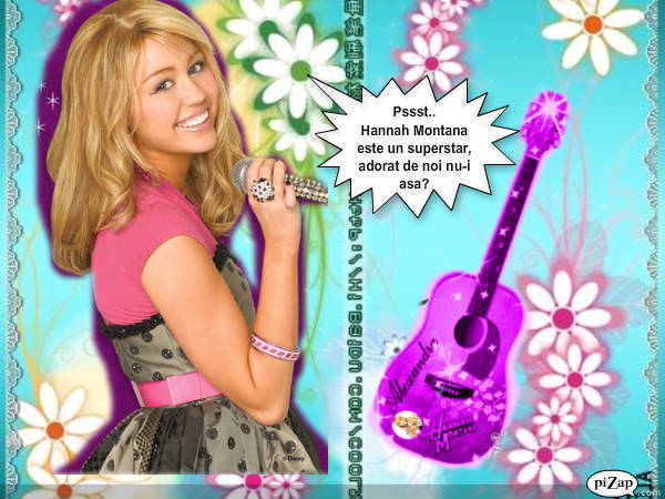 pizap.com90.16559468582272531268757081693 - Revista nr 3 cu Hannah Montana proprie creata de mine