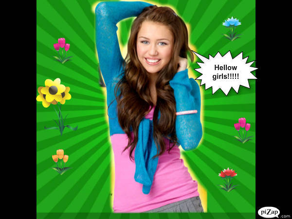 pizap.com90.90459025232121351268854745078 - Revista nr 3 cu Hannah Montana proprie creata de mine