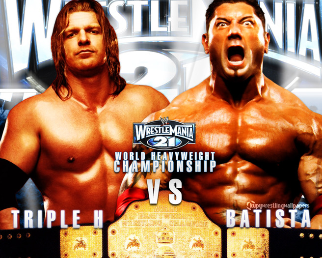 WrestleMania 21 - Triple H vs. Batista - World Heavyweight Championship