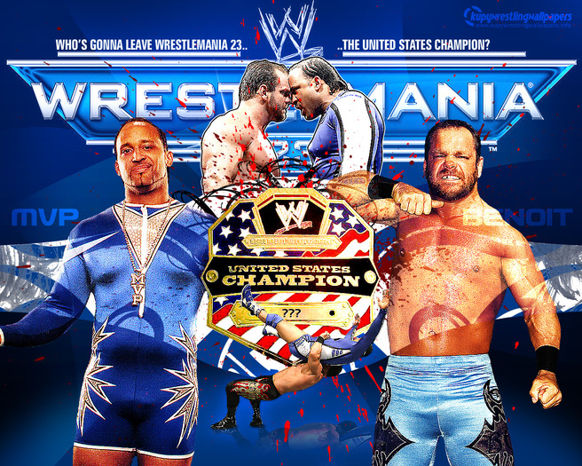 WrestleMania 23 - M.V.P. vs. Chris Benoit - United States Championship - wrestling