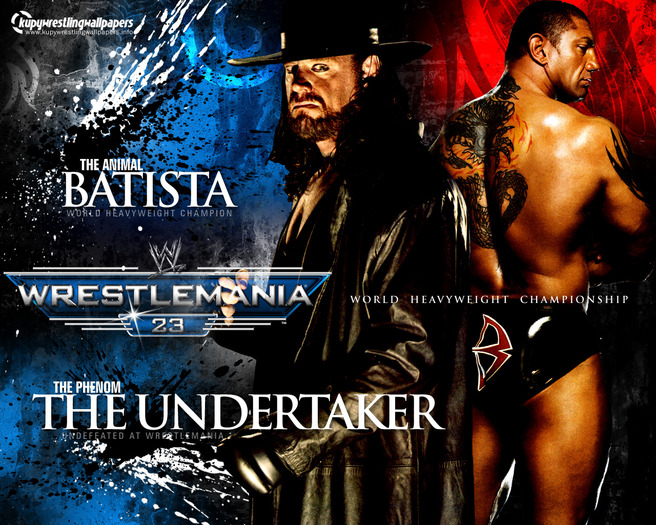 WrestleMania 23 - Undertaker vs. Batista - World Heavyweight Championship - wrestling