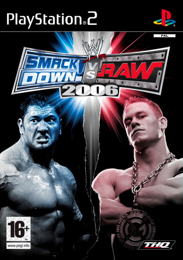 WWE SmackDown vs Raw 2006 PlayStation 2 Boxart - wrestling