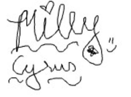 autograf miley cyrus
