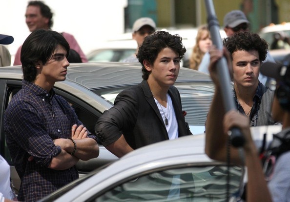 Jonas+Brothers+Filming+Promo+Their+New+Movie+tsbIG6H48Zal - The Jonas Brothers Filming A Promo For Their New Movie