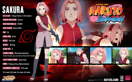 Sakura - naruto girls bio