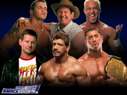 smack down! - batista & eddie guerrero & roddy piper vs randy orton & bob orton & ken kennedy