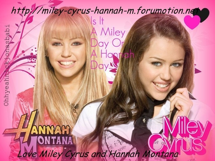 hannna vs miley - hannah montana