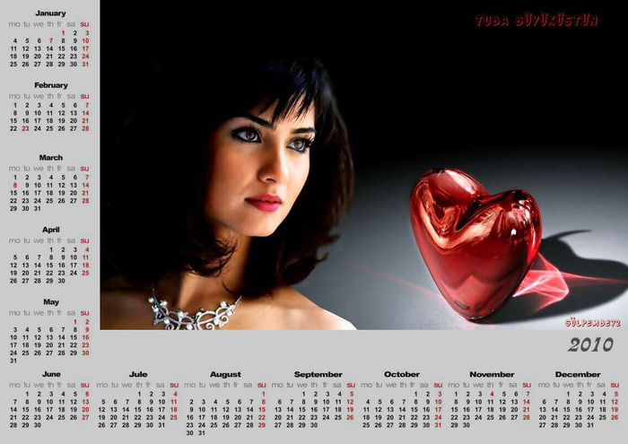 tuba2010takvimi5 - Tuba Buyukustun