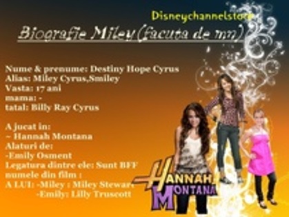 despre miley cyrus/hannah montana - revista DisneyChannel si Vedetele nr 2