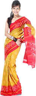mustard_and_red_ikat_sari_from_poch