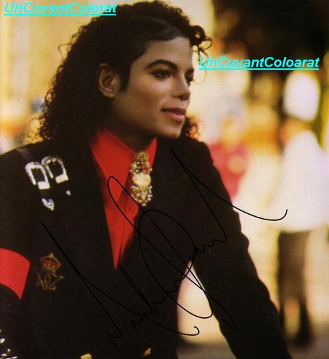 (scan)autograf michael jackson - autofrafele mele de la Michael Jackson