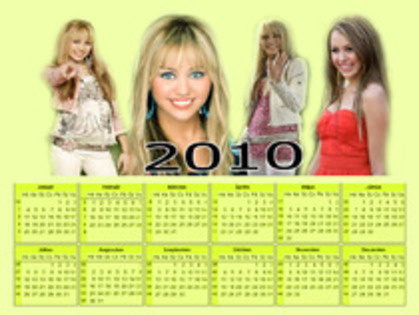  - Calendare cu hannah si miley