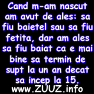 Avatare frumoase cu Cand m-am nascut am avut de ales sa fiu baietel sau sa fiu fetita, dar am ales s - avatare