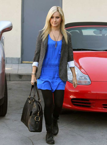 Ashley-Tisdale-in-Blue - Ashley Tisdale