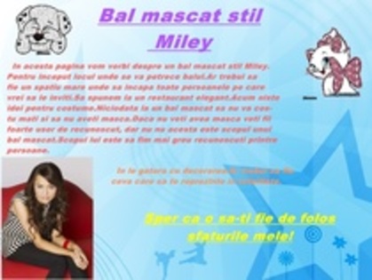 Bal Mascat - revista Miley Cyrus superstar