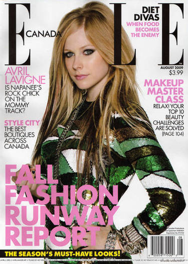 avril-lavigne-elle-magazine-august-2009 - Avril Lavigne reviste