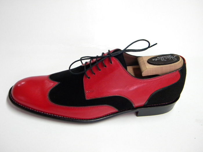 pantofi.clasic.liziera.rosu - Handmade shoes-Pantofi lucrati manual