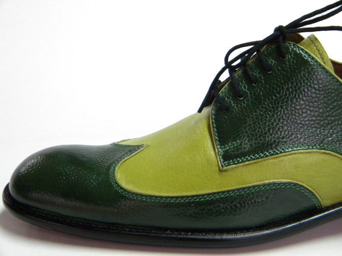 pantofi.clasic.liziera.verde1 - Handmade shoes-Pantofi lucrati manual