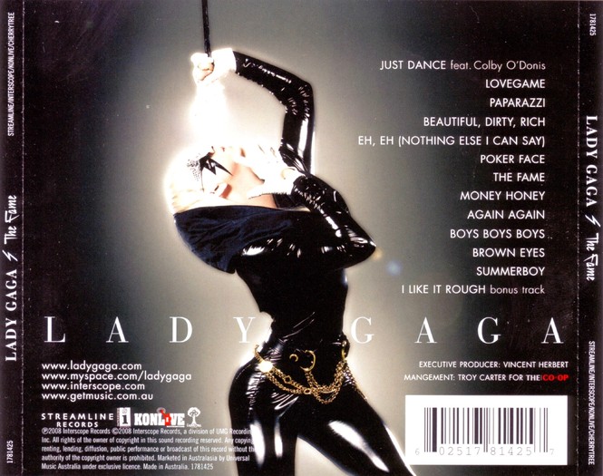 The Fame(Hátsó) - Lady Gaga