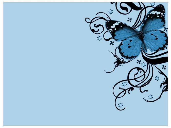 blue-butterfly-swirls-pattern - PoZe FaInE