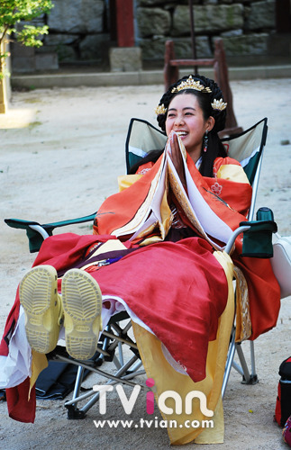 Imagini de pe platourile de filmare - The Great Queen Seondeok
