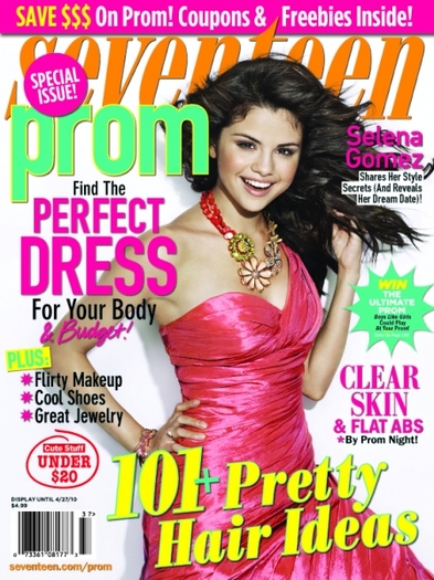 Selena-Gomez-On-The-Cover-Of-Seventeen-Magazine-Prom-Issue-2010 - poze 2010 selena gomez