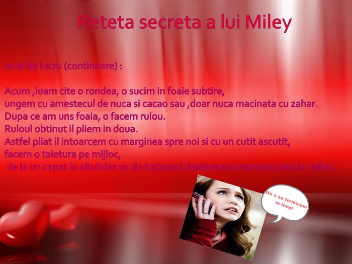 Gateste cu Miley! (pagina 4) - Revista Miley Cyrus
