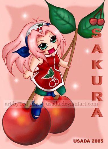 Chibi_Fruit_Ninja_Sakura_by_Red_Priest_Usada - naruto fructe