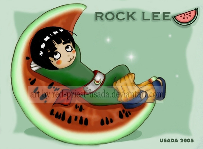 Chibi-Fruit-Ninja---Rock-Lee-rock-lee-422292_717_524 - naruto fructe