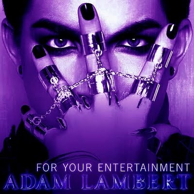 Adam Lambert For Your Entertainment single photo purple