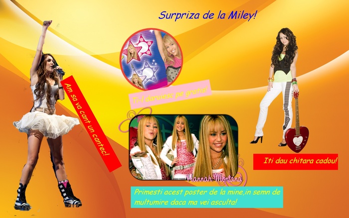 pag 19 surpriza de la Miley Cyrus&o surpriza de la Hannah - Revista Disney Channel nr 9 de Paste