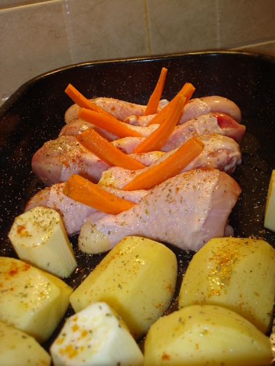 FRIPURA DE PUI CU LEGUME