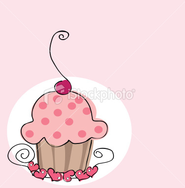 ist2_8102593-retro-cupcake - Cupcake Cute