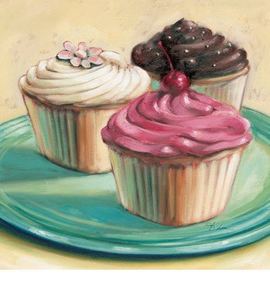 A4889_CAT~Three-Cupcakes-Posters
