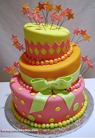 pinkbdaycake