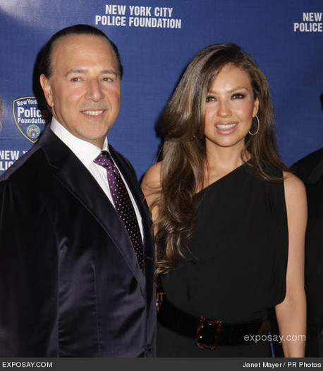 tommy-mottola-and-thalia-31st-new-york-police-1pjh33 - Thalia