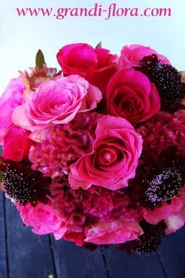 hot_pink_fuchsia_bouquet - Trandafiri2