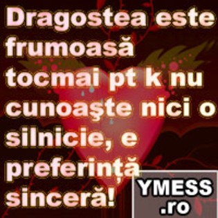 Dragostea este frumoasa tocmai pt k nu cunoaste nicio silnicie, e preferinta sincera! - poze avatare de dlagoste