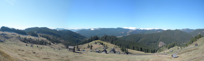 Panorama 3 tibau; panorama de mai sus de catunul petca
