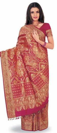 indian-sari-woman - modele-si-culori-de-sari
