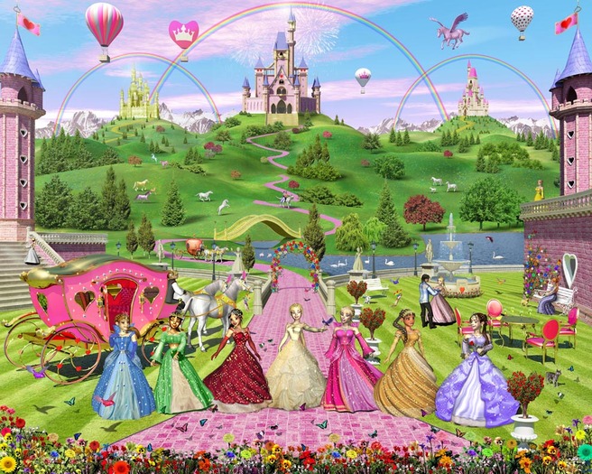 Fairy-Princess-Wall-Mural - Fairy World