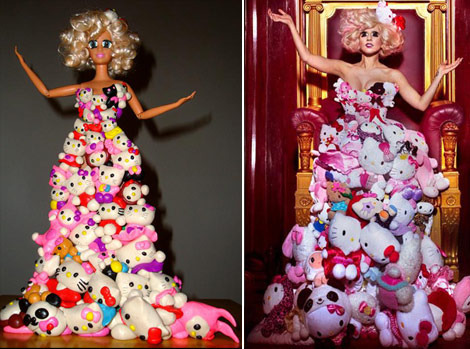 lady-gaga-barbie-doll-hello-kitty - papusi ledy gaga