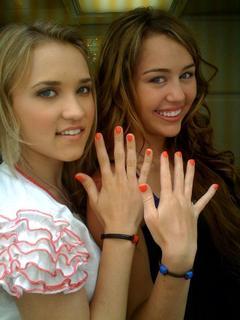 Miley Cyrus and Emily Osment