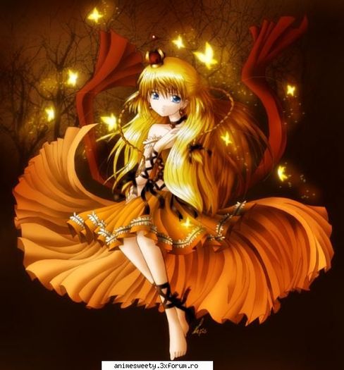 yelow girl - Poze cu animeuri